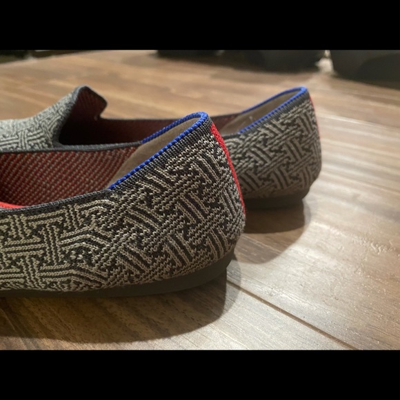 Rothy’s size 9 gray charcoal grid loafers. - Picture 3 of 5